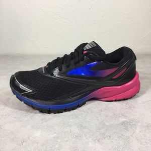 Brooks Women’s Launch 4 Running Shoes - Black / Blue / Pink - US 7